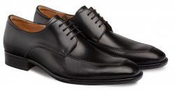 Mezlan "Coventry" Black Genuine Calfskin Apron Toe Oxford Shoes 9204.