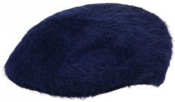 Kangol Navy Blue Furgora 504 Genuine Angora Rabbit Fur Cap