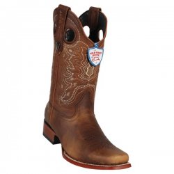 Wild West Honey Genuine Rage Leather Square Toe Cowboy Boots 28189951