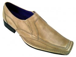Giorgio Brutini Beige Square Toe Leather Loafers #170149