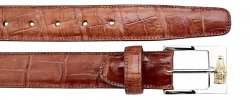 Belvedere 2008 Cognac All-Over Genuine Alligator Belt.