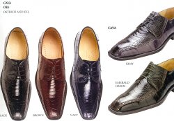 Belvedere "Cava" Genuine Ostrich/Eel Shoes