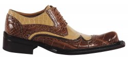Mauri "Major" 44171 Bone / Camel Genuine Alligator / Calf Shoes