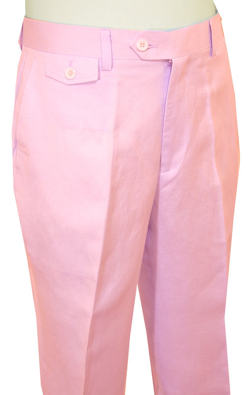 Cigar Pink Linen / Cotton Trouser BRX-457