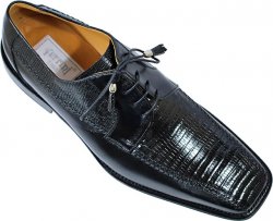 Ferrini 3746/083 Black Genuine Lizard Shoes