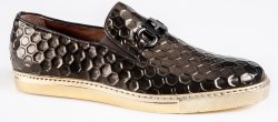 Mauri "8588/4" Brown Genuine Honeycomb Patent Leather Dress Casual Shoes.