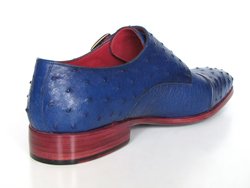 Paul Parkman blue ostrich shoe