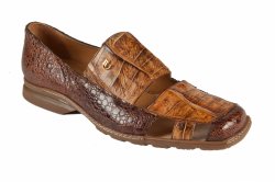 Mauri "9288" Sport Rust Genuine Frog / Baby Crocodile Dress Casual Shoes