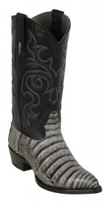 Los Altos Porto Gray Genuine Caiman Belly J Toe Cowboy Boots 998233