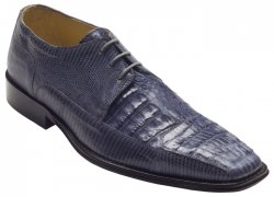David X "Carlino" Grey Genuine Crocodile / Lizard Shoes