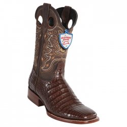 Wild West Brown Genuine Caiman Belly Cowboy Boots 28248207