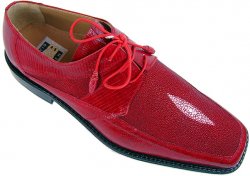 David Eden "Stratford" Red Genuine Stingray/Lizard Shoes