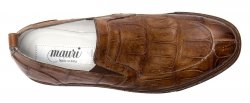 Mauri "Corsica" 8699 Cognac Genuine Baby Crocodile Hand-Painted Casual Shoes