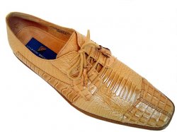 Giorgio Brutini Beige Alligator/Ostrich Print Shoes 171434