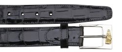 Belvedere 2008 Black All-Over Genuine Alligator Belt.