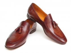 Paul Parkman 049 Brown Genuine Leather Tassel Loafer Shoes