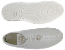 Belvedere Bene 2010 Genuine Ostrich White Casual Sneakers