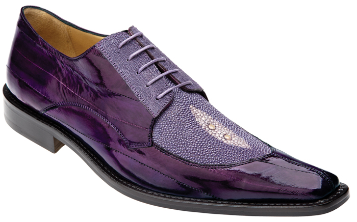 Belvedere Milan Purple Genuine Stingray / Eel Oxford Shoes # 2N4 - $349 ...