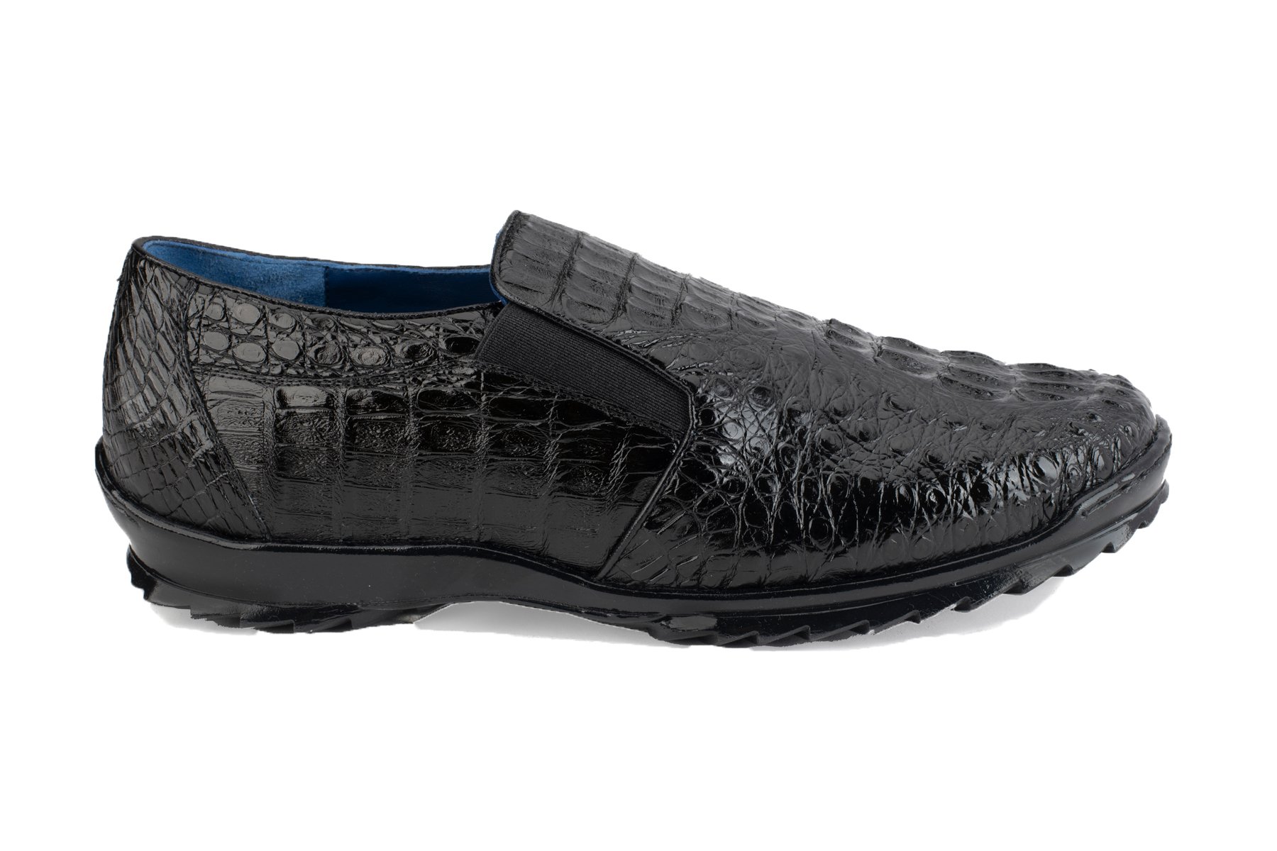 Calzoleria Toscana David 6153 Nile Crocodile Shoes Black
