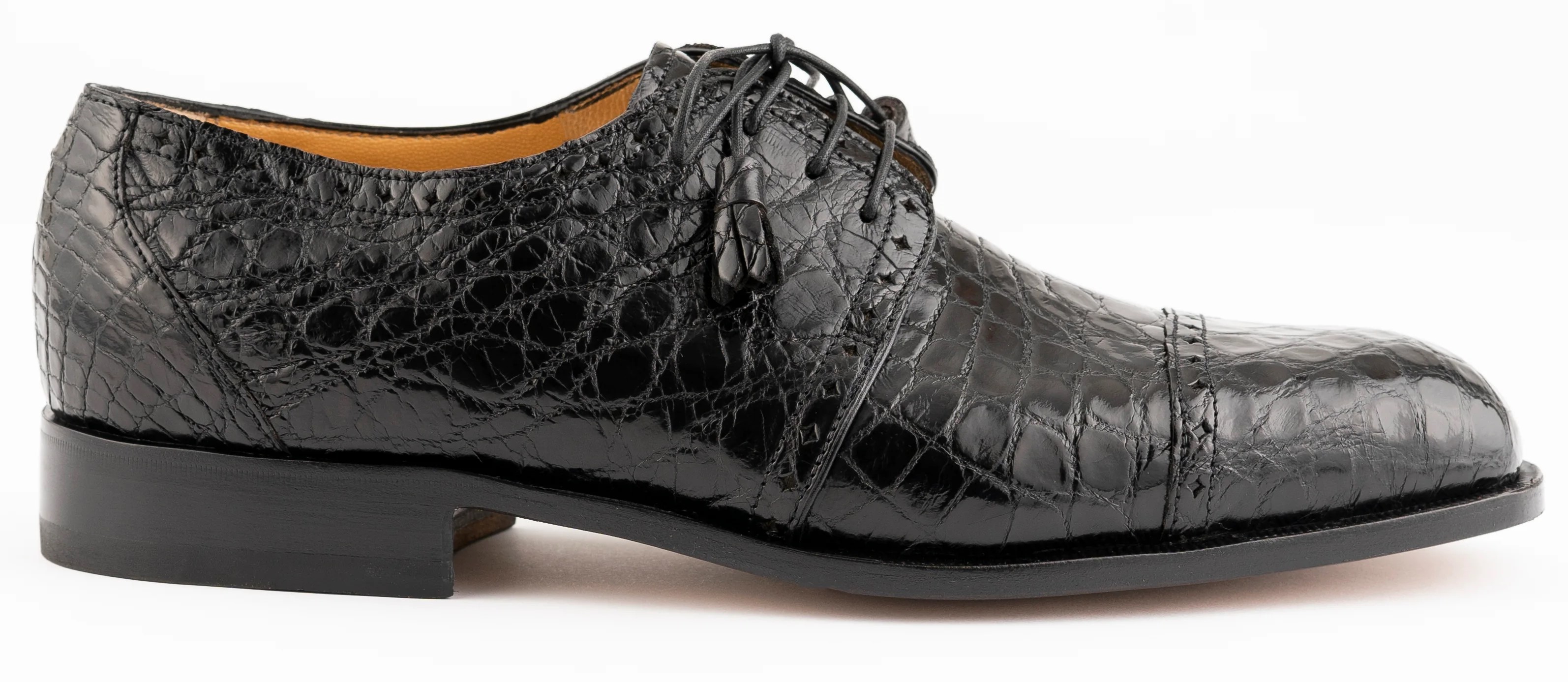 Ferrini Black Genuine Alligator Dress Shoes F3798