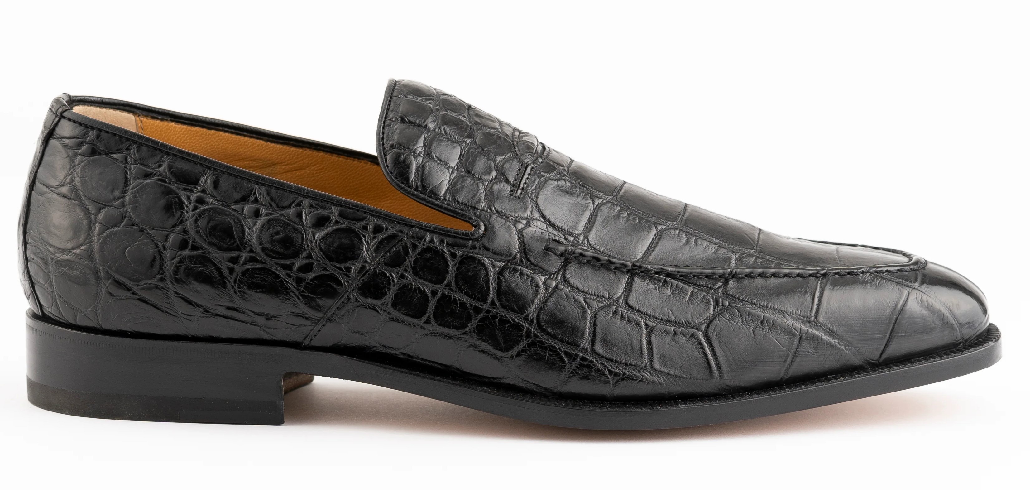 Ferrini Black Genuine Alligator Dress Shoes FC3877