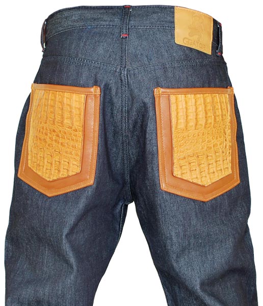 G-Gator Genuine Hornback Alligator Jeans P21 - $499.90 :: Upscale Menswear  