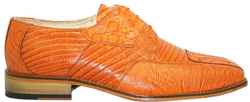 Side of Liberty Burnt Orange Alligator Print Shoes