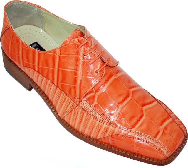 Liberty Orange Alligator Print Shoes #545 - $79.90 :: Upscale Menswear ...