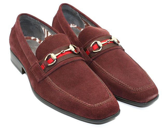 Steve Harvey Lougan Oxblood Genuine Suede Bit Loafer Shoes - $79.90 ...