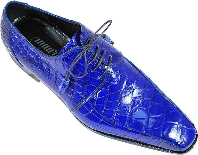 Mauri Gallery 4301 Royal Blue Genuine Alligator Shoes. - $999.90 ...