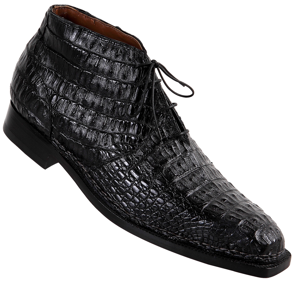 Mauri Shakespeare 1167 Black Genuine All-Over Hornback Crocodile Boots ...