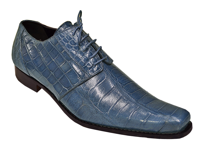 Mauri Attitude 42710 Carribean Blue Genuine Alligator / Baby Crocodile ...