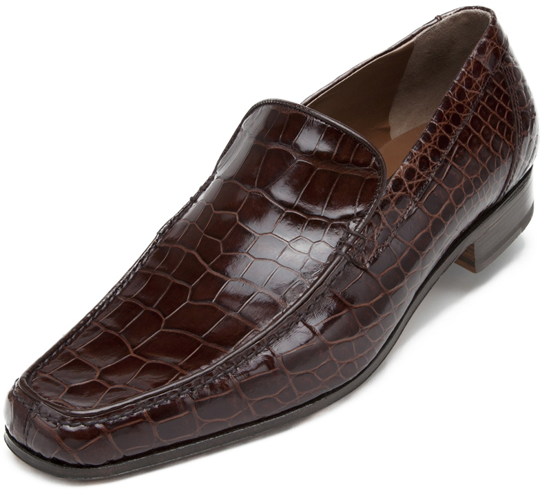 Mauri 3972 Golden Rust All-Over Genuine Alligator Loafer Shoes - $1,199 ...