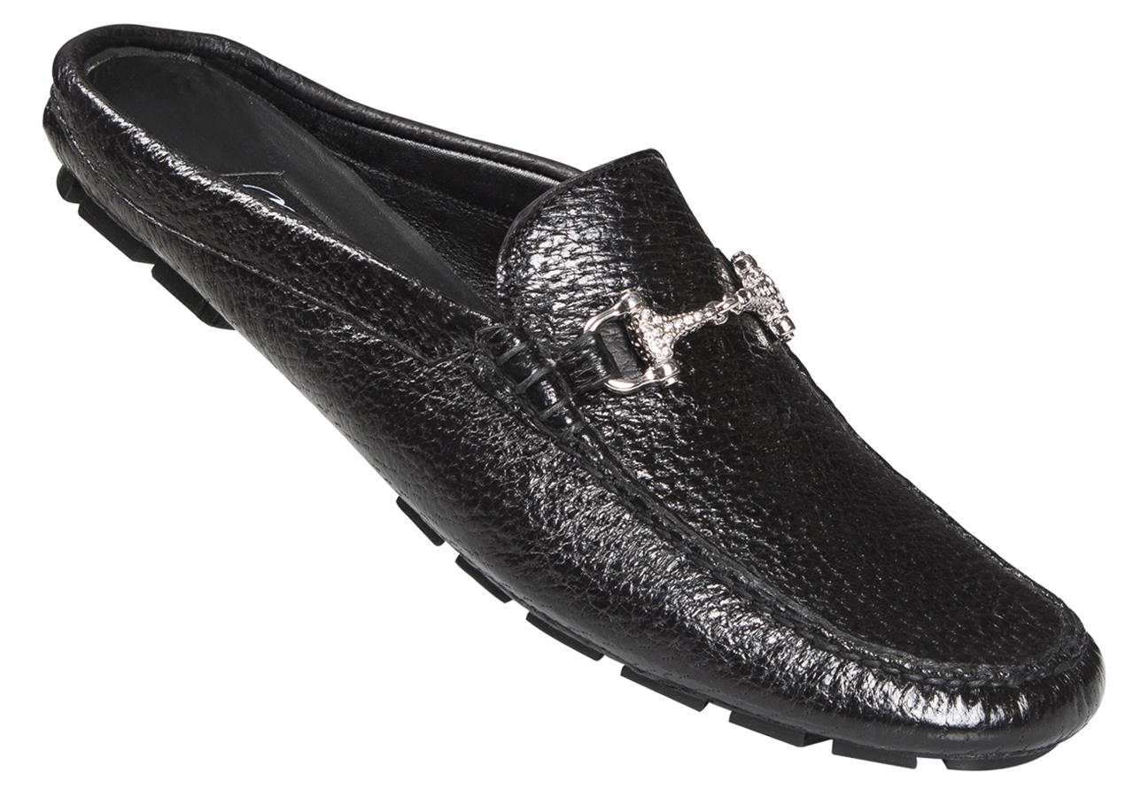 Mauri "3171" Black Genuine Pecary Half Dress Casual Shoes