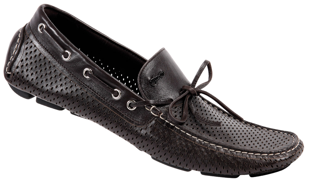 Mauri "Lambretta" 9282 Black Genuine Calf Perforated Shoes