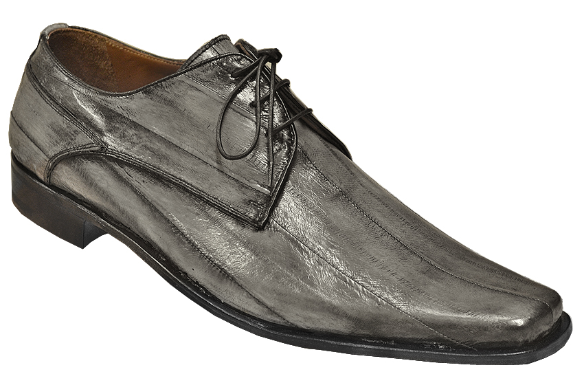 Mauri "Phoenix " 2469/1 Medium Grey Genuine Eel Hand Painted Shoes