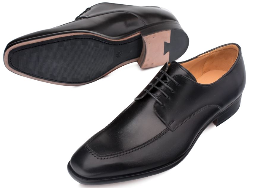 Shop Mezlan Coventry Black Genuine Calfskin Apron Toe Oxford Shoes 9204 []