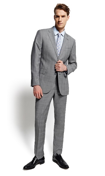 Zanetti Giove Fine Line Stripe Genuine Italian 100% Wool Slim Fit Suit ...