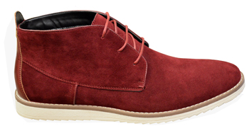 Sucamo-17 burgundy casual chukka boot