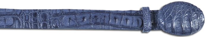 Los Altos Blue Jean All-Over Genuine Crocodile Belt C110214