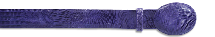 Los Altos Purple Genuine Lizard Cowboy Belt C110726