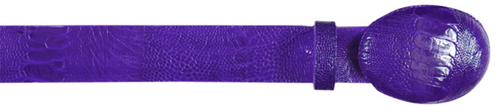 Los Altos Purple Genuine Ostrich Leg Cowboy Belt C111326