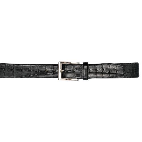 Fennix Black All-Over Genuine Crocodile Hornback Belt