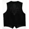 Pronti Solid Black With Black Embroidery Vest V3410