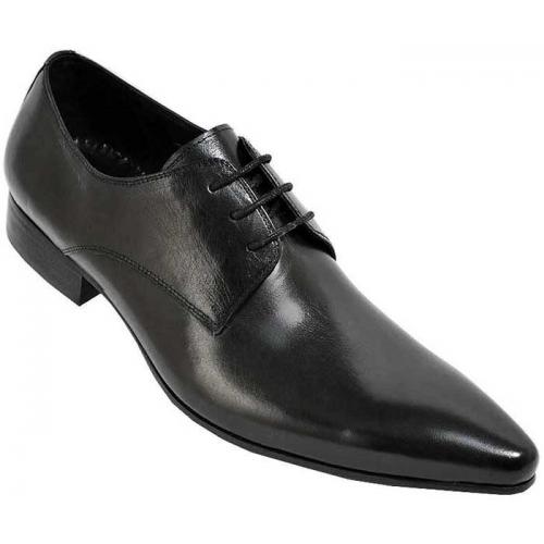 Encore By Fiesso Black Genuine Italian Calf Leather Shoes FI3048