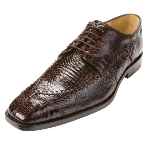 Belvedere "Monte 8011" Brown Genuine Crocodile Shoes