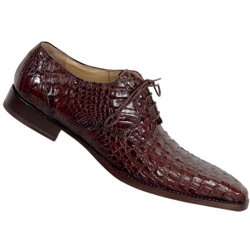 Mauri 4362 Sport Rust All-Over Genuine Hornback Crocodile Shoes