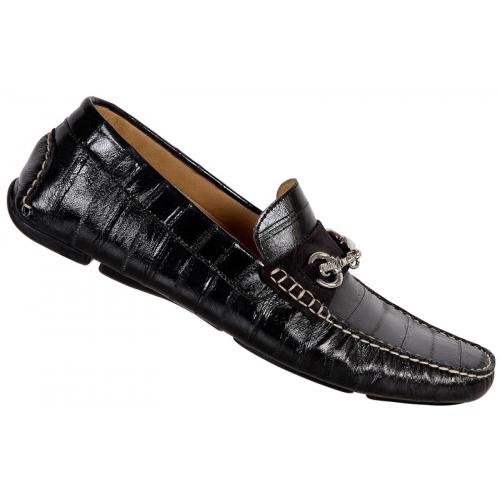 Mauri  9176/2 Dark Grey Genuine Eel / Suede Shoes