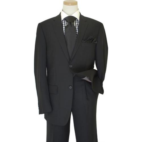 Giorgio Cosani Black Shadow Pinstripes Super 140's Cashmere Wool Suit ...
