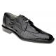 Belvedere "Siena" Black All-Over Genuine Ostrich Shoes 1463.